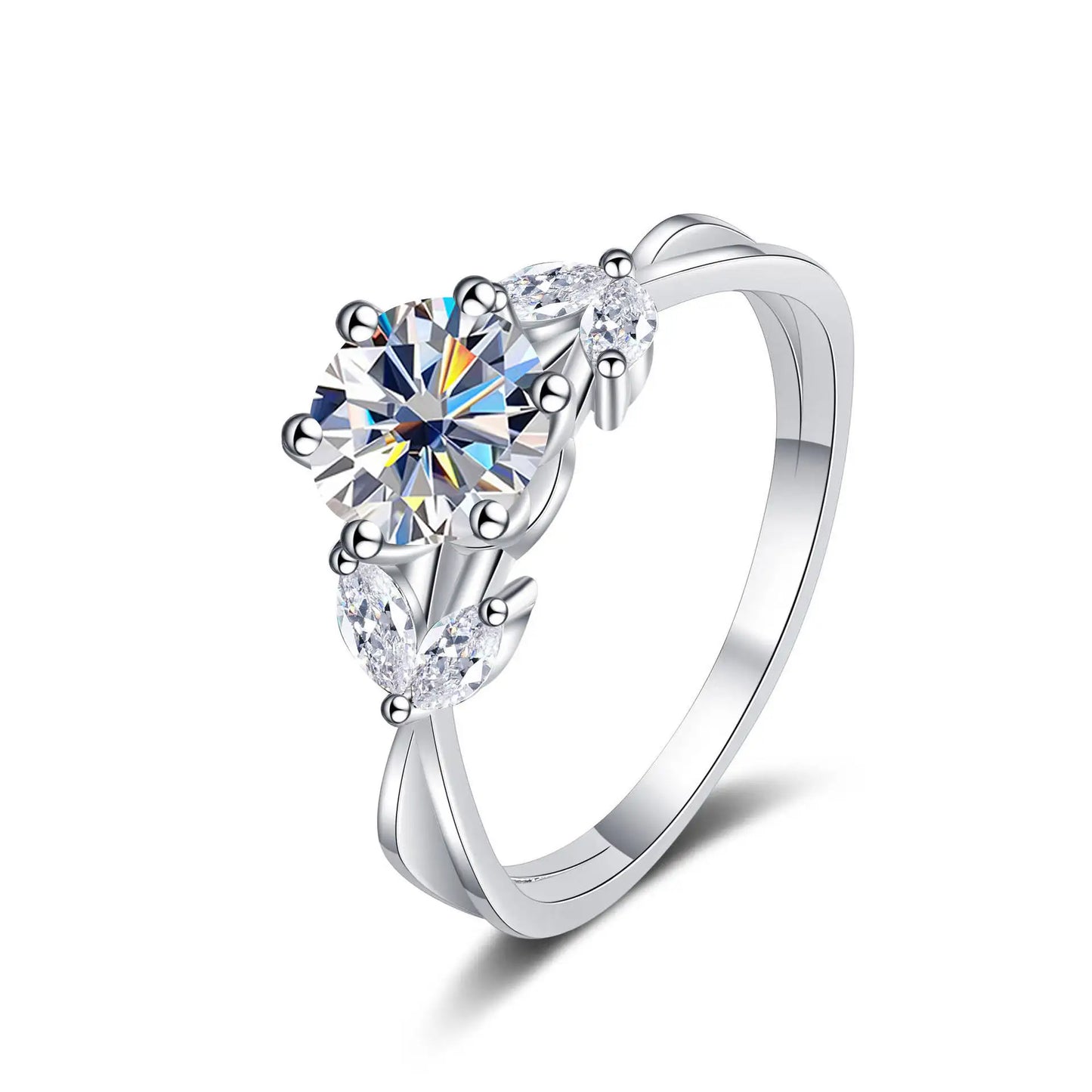 1 Carat Moissanite Solitaire Ring