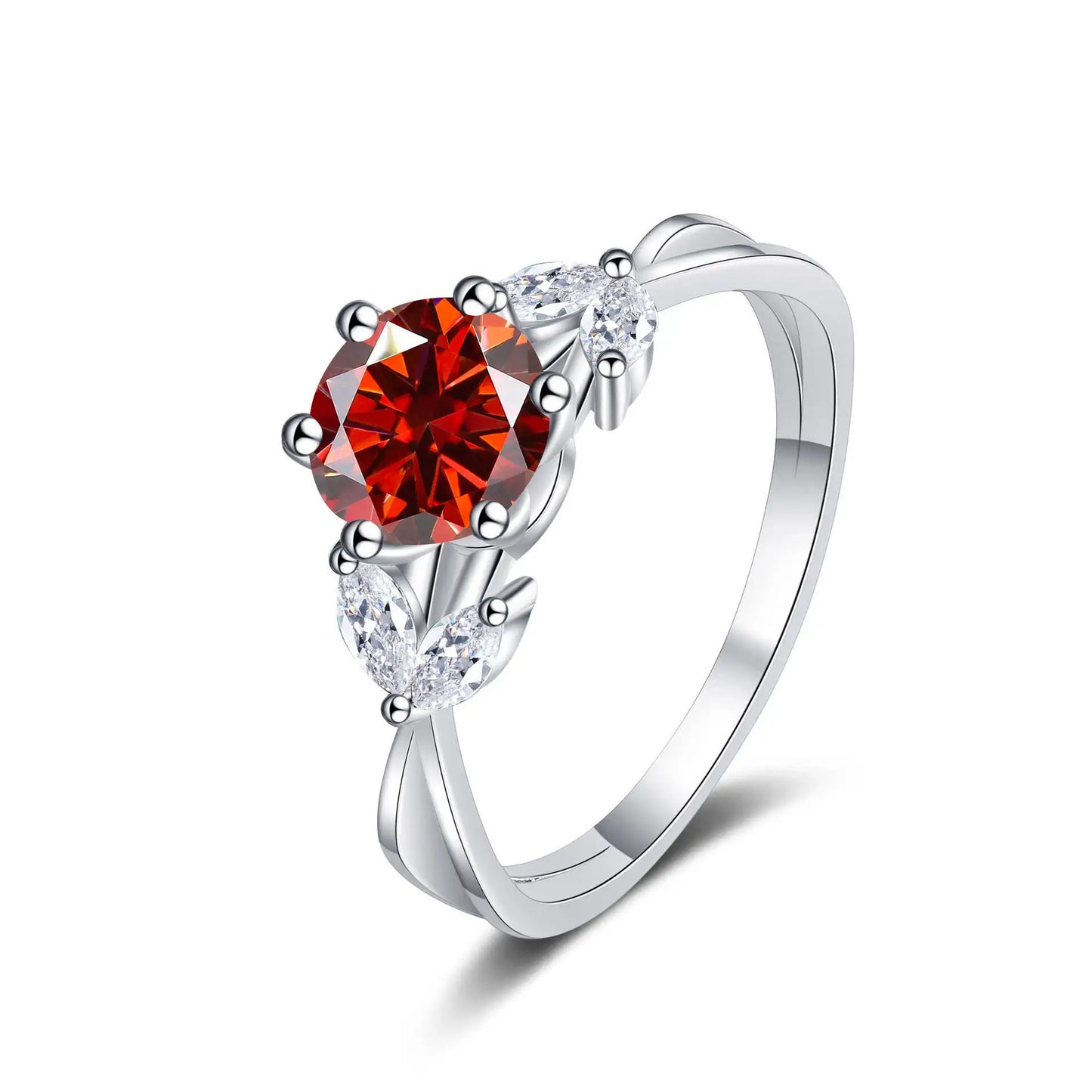 1 Carat Moissanite Solitaire Ring
