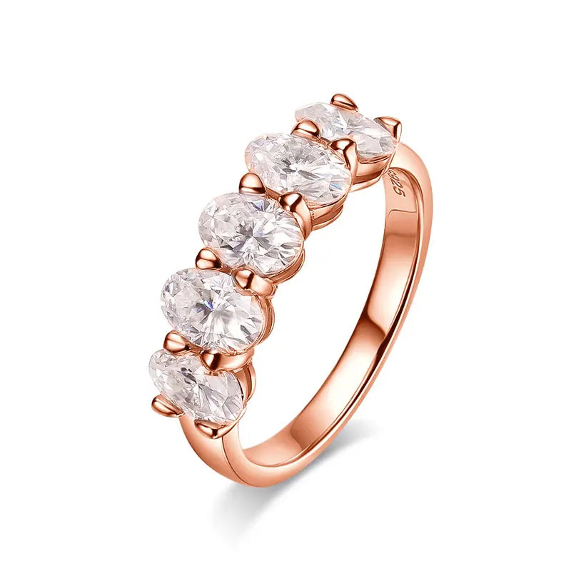 0.5ct Oval Moissanite Solitaire