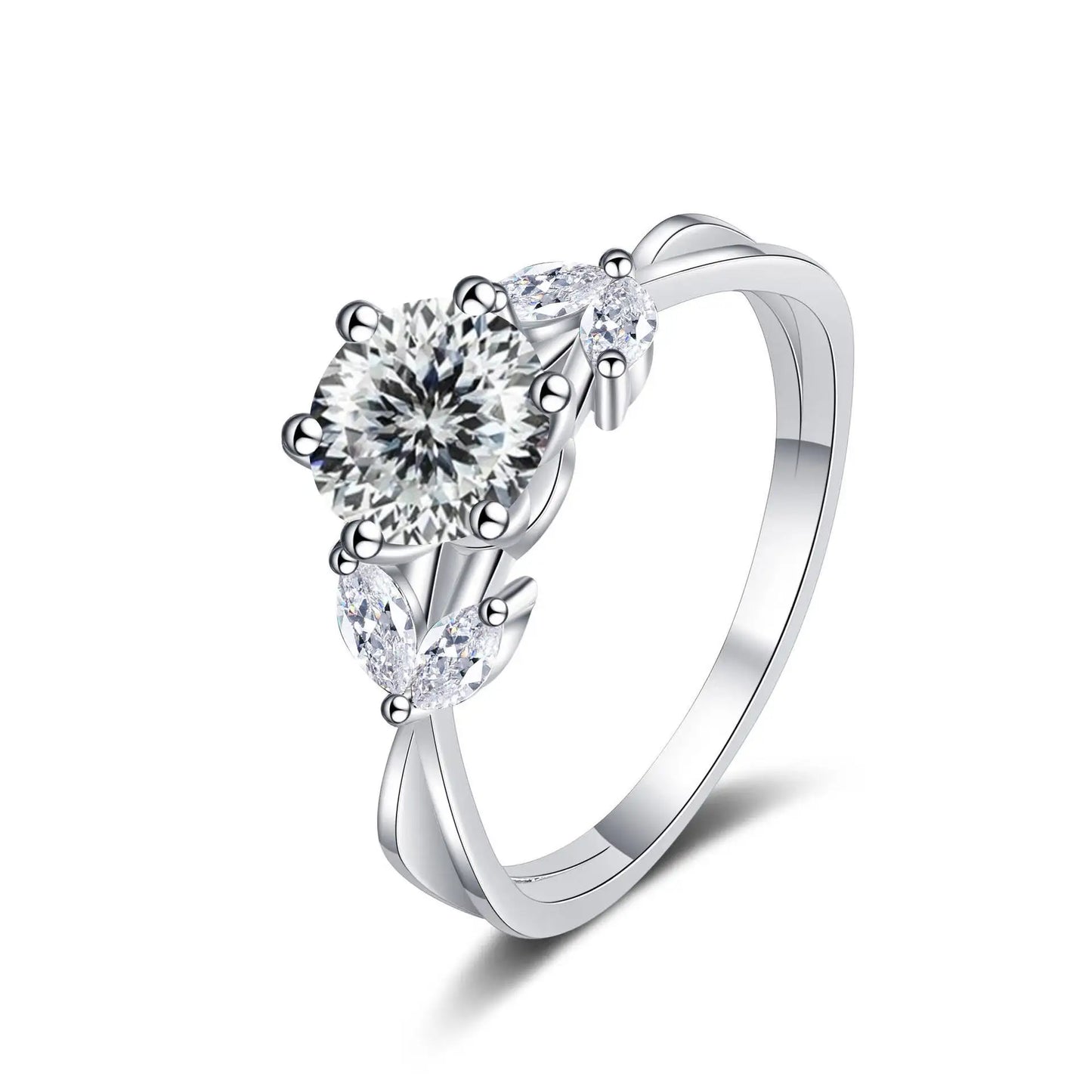 1 Carat Moissanite Solitaire Ring