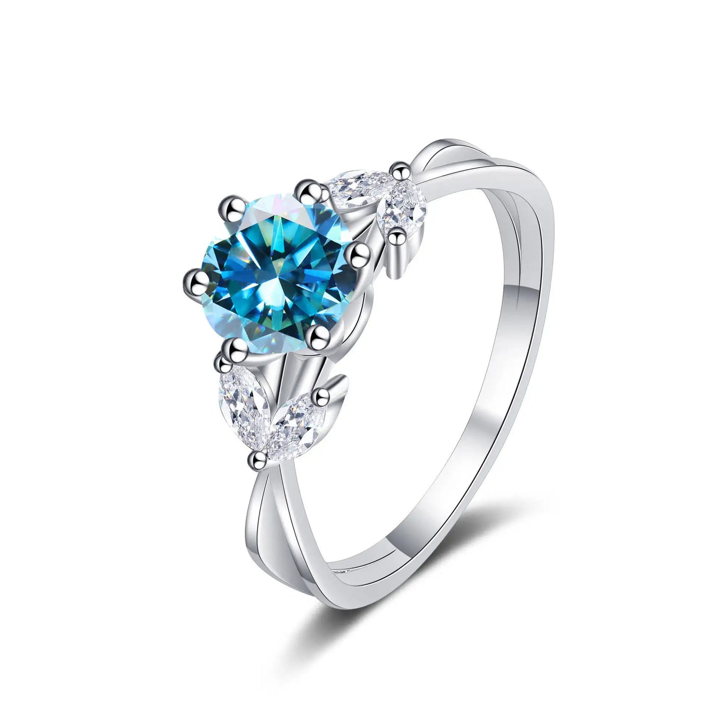 1 Carat Moissanite Solitaire Ring