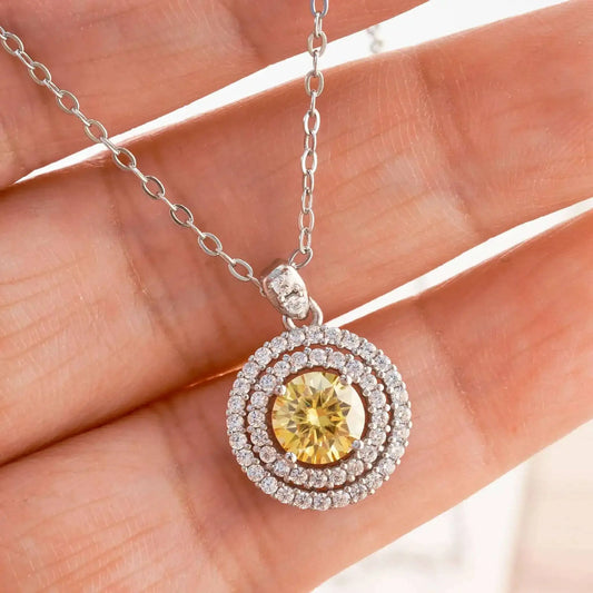 1 Carat Moissanite Pendant Necklace