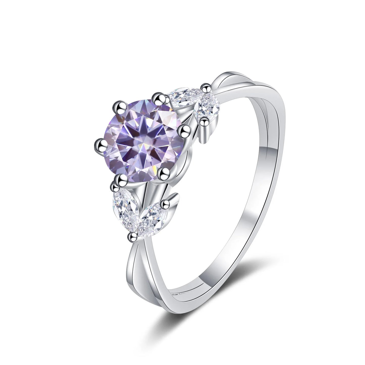 1 Carat Moissanite Solitaire Ring