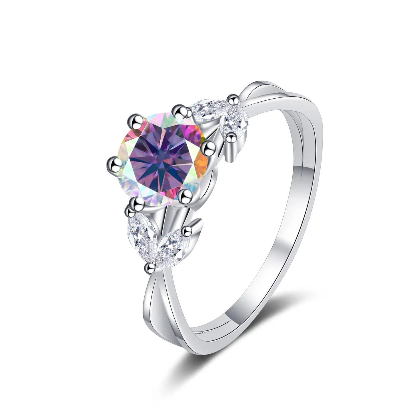 1 Carat Moissanite Solitaire Ring