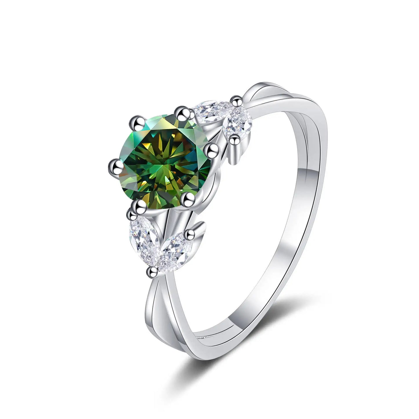 1 Carat Moissanite Solitaire Ring
