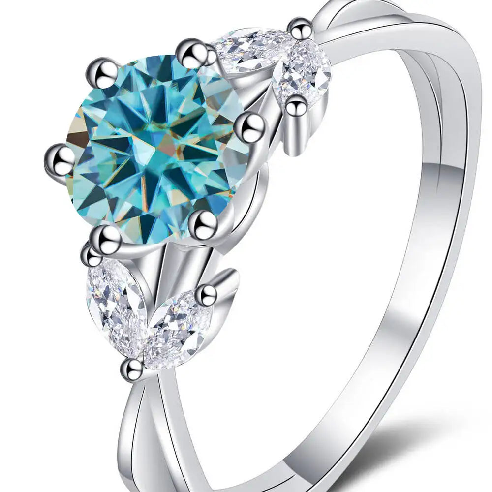 1 Carat Moissanite Solitaire Ring