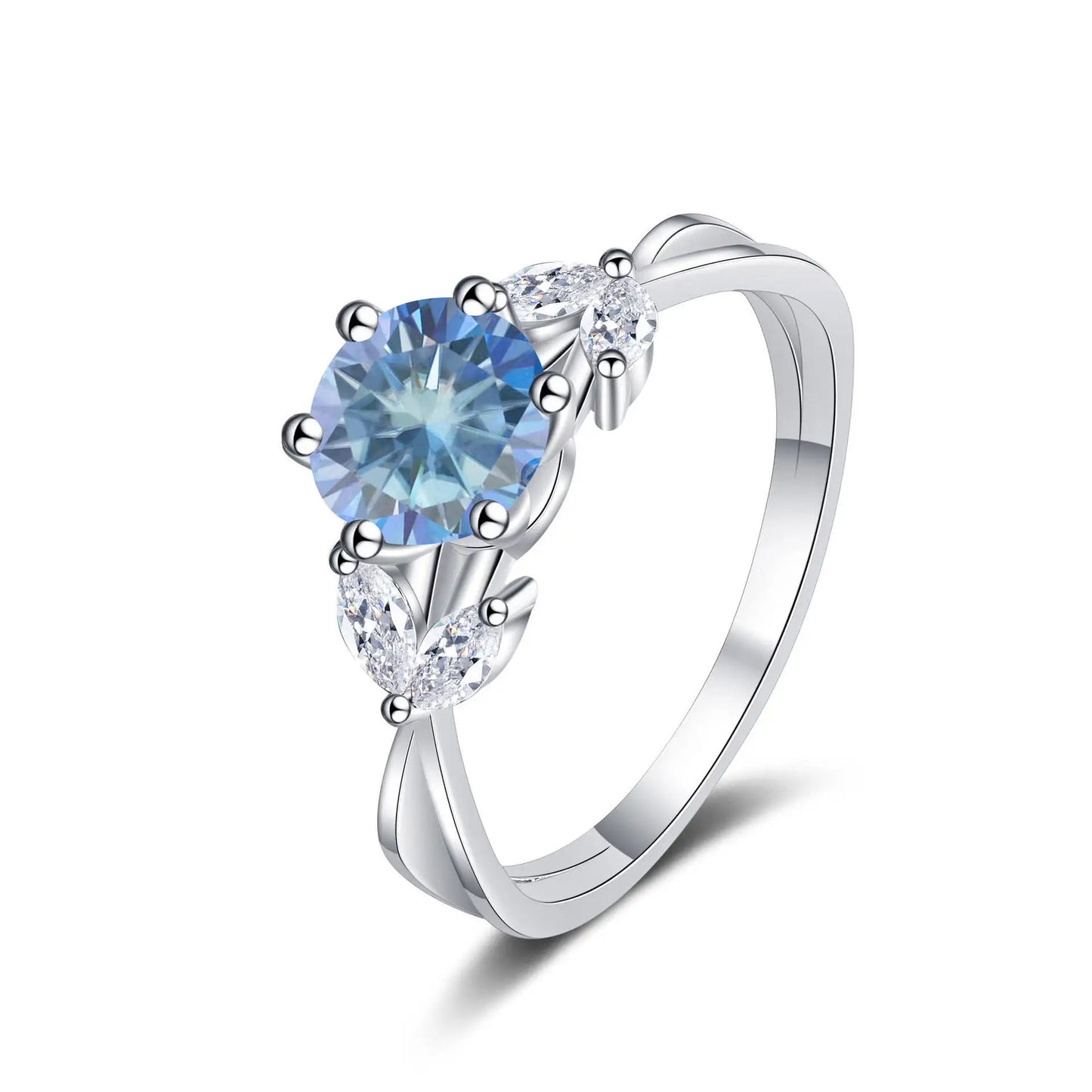 1 Carat Moissanite Solitaire Ring