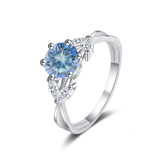 1 Carat Moissanite Solitaire Ring