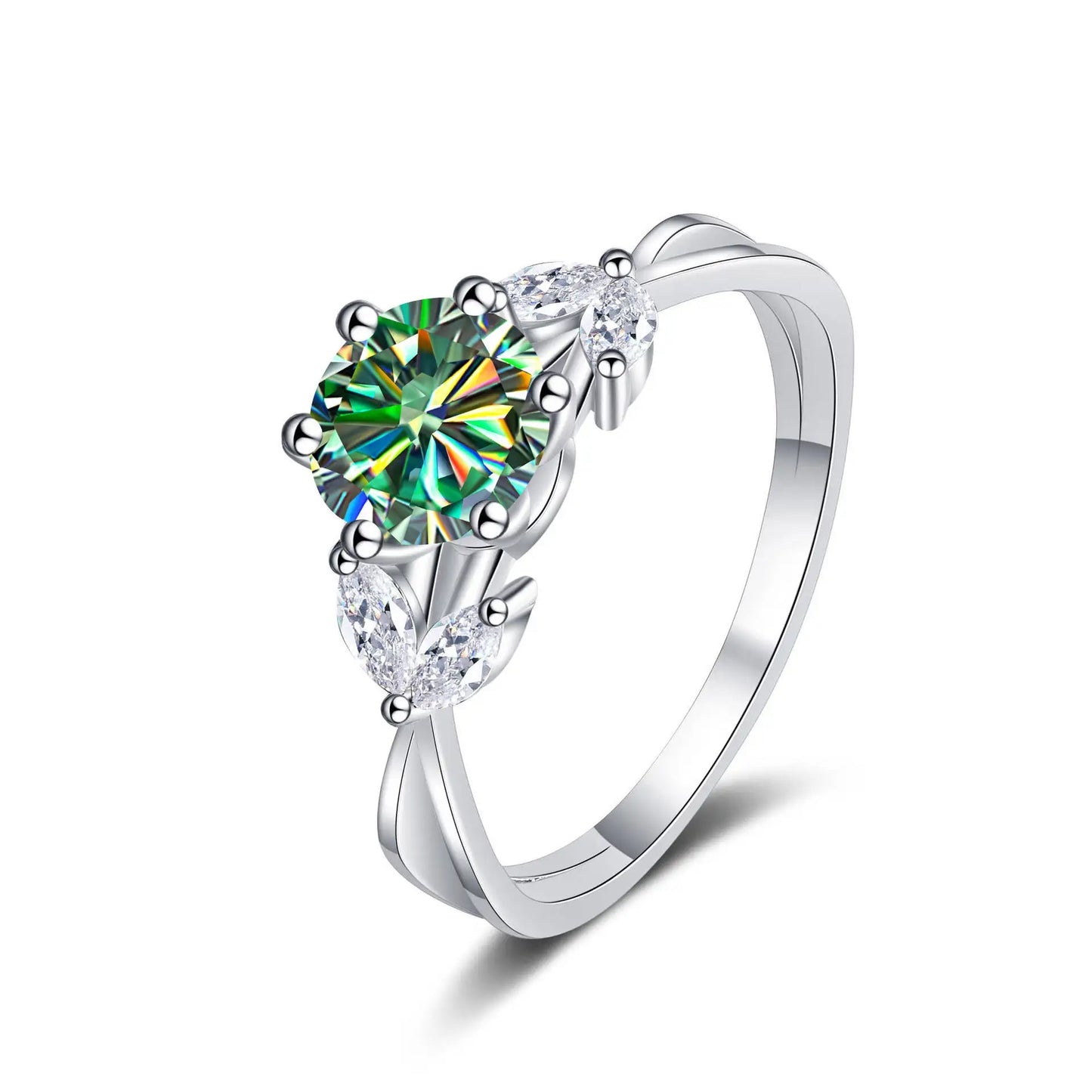 1 Carat Moissanite Solitaire Ring