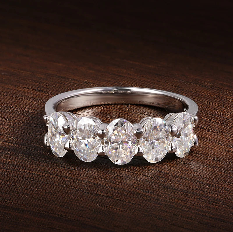 0.5ct Oval Moissanite Solitaire