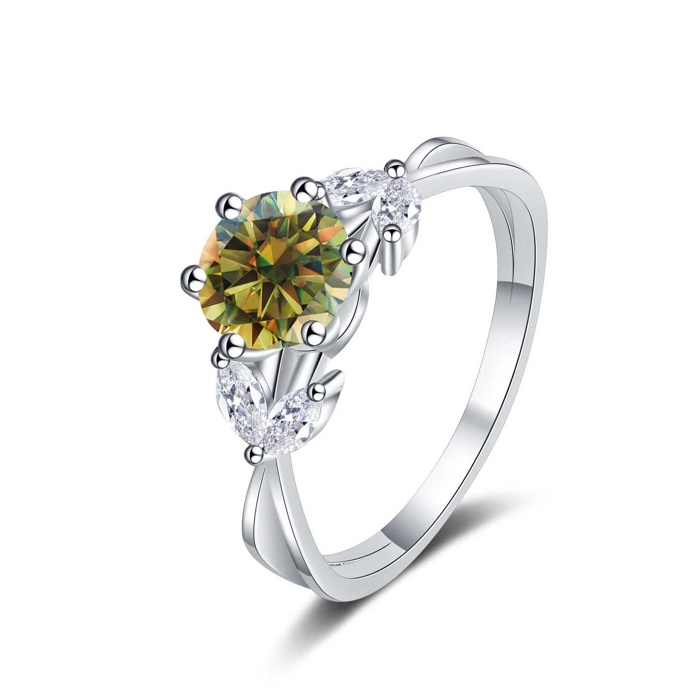 1 Carat Moissanite Solitaire Ring