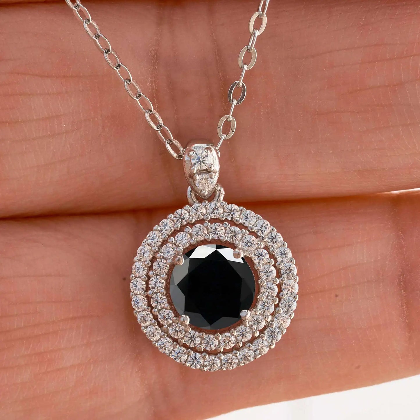 1 Carat Moissanite Pendant Necklace
