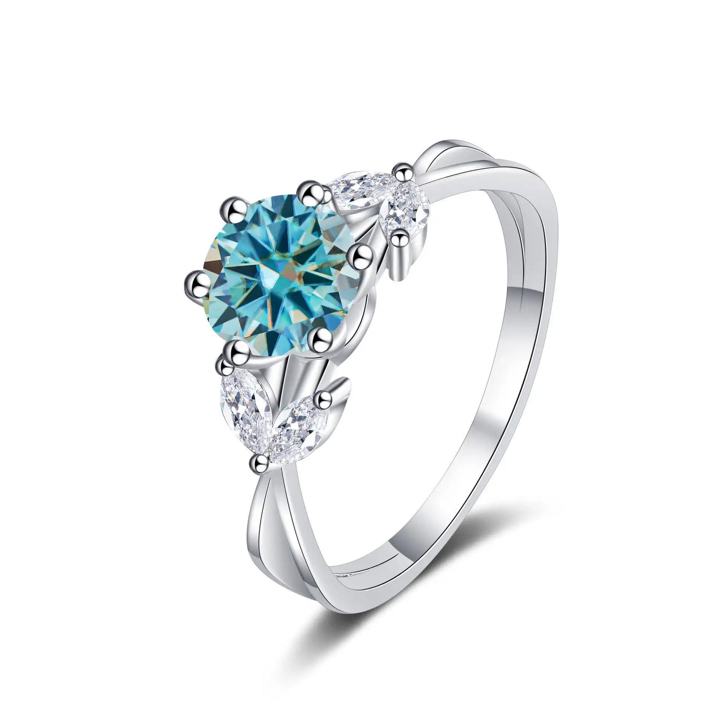 1 Carat Moissanite Solitaire Ring