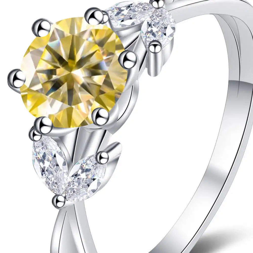 1 Carat Moissanite Solitaire Ring