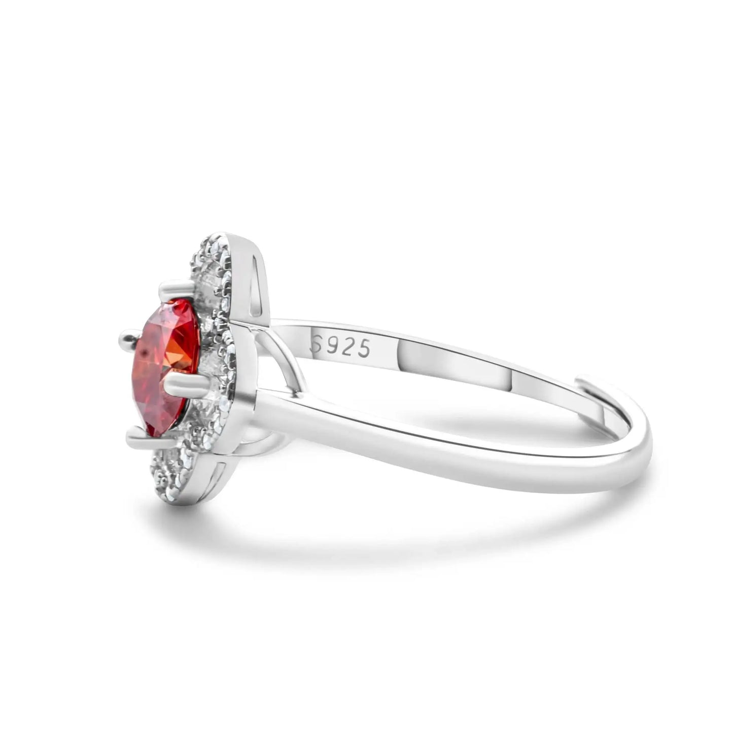 1 Carat Moissanite Flower Ring