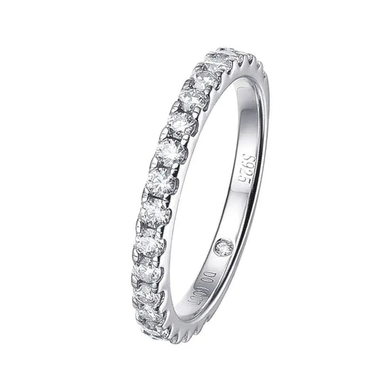 15 Stone Moissanite Band