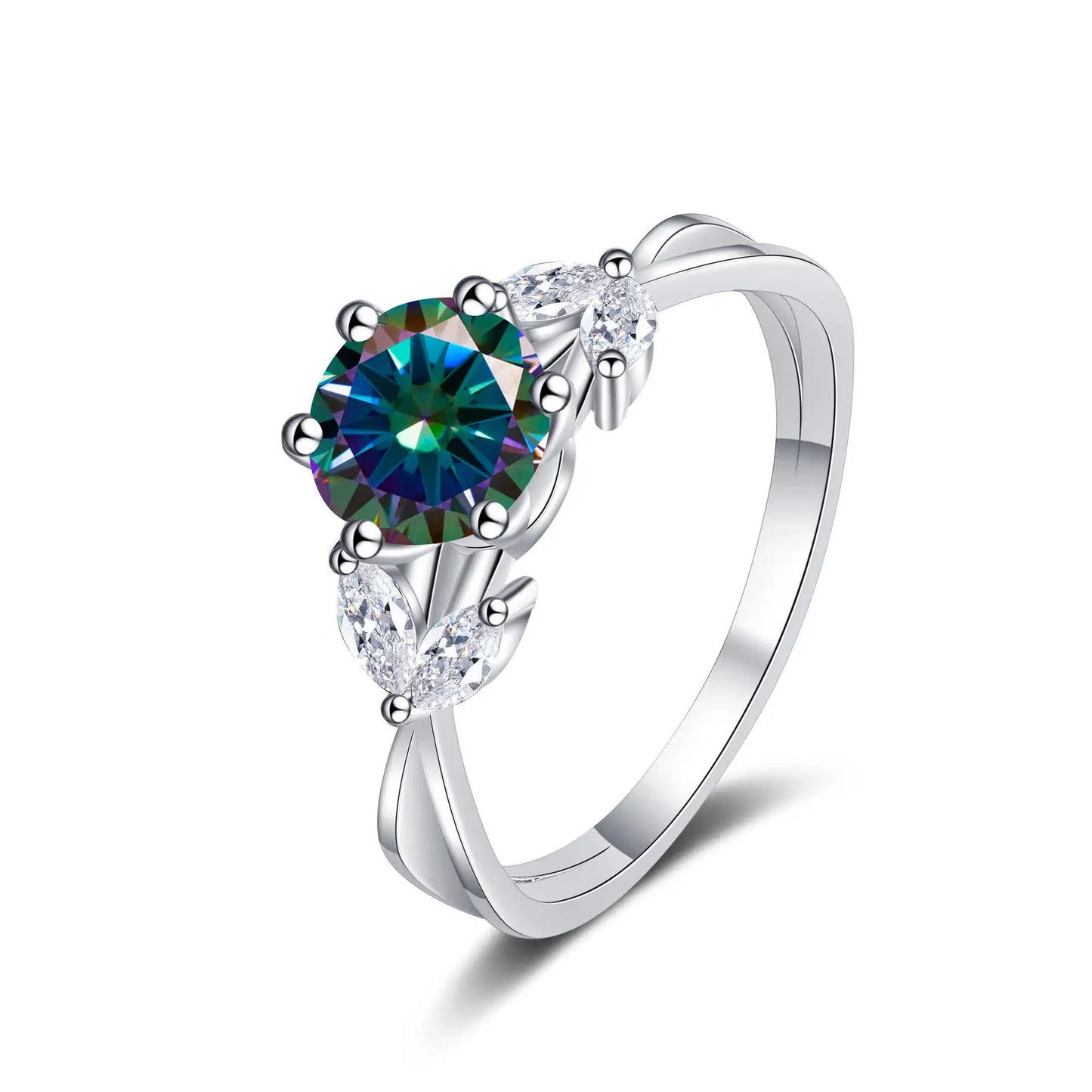 1 Carat Moissanite Solitaire Ring