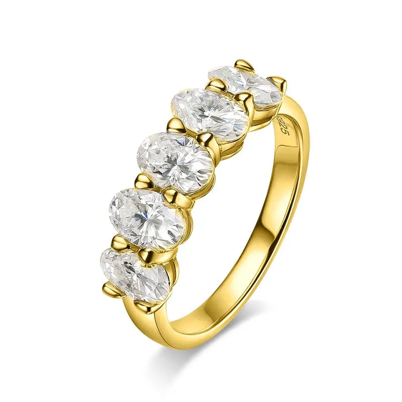 0.5ct Oval Moissanite Solitaire