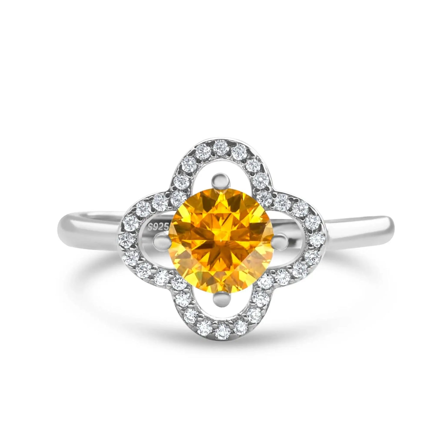 1 Carat Moissanite Flower Ring