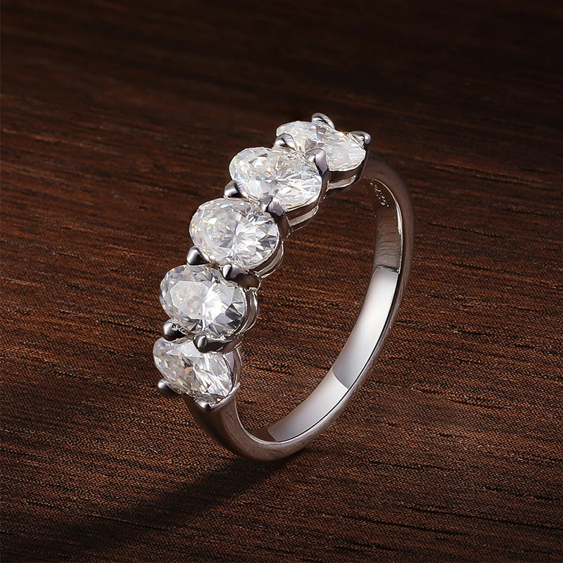 0.5ct Oval Moissanite Solitaire