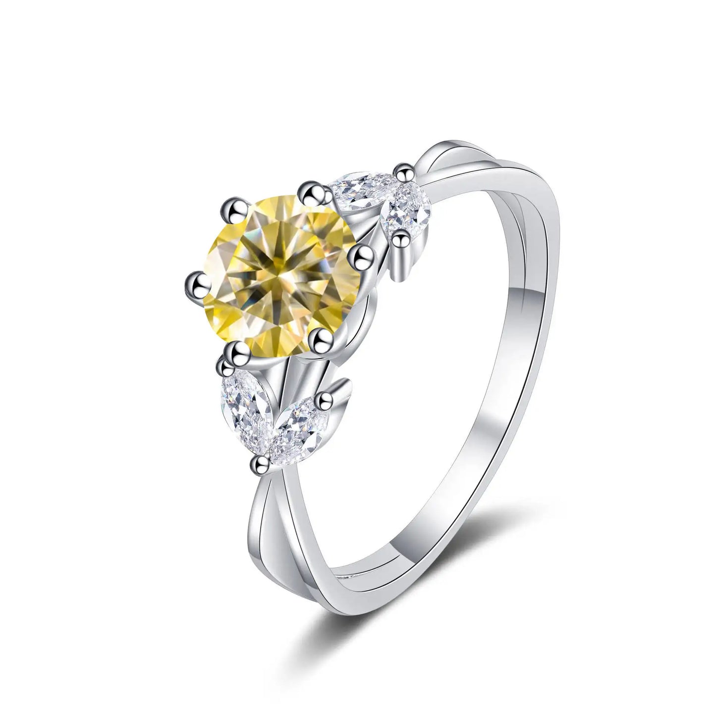 1 Carat Moissanite Solitaire Ring